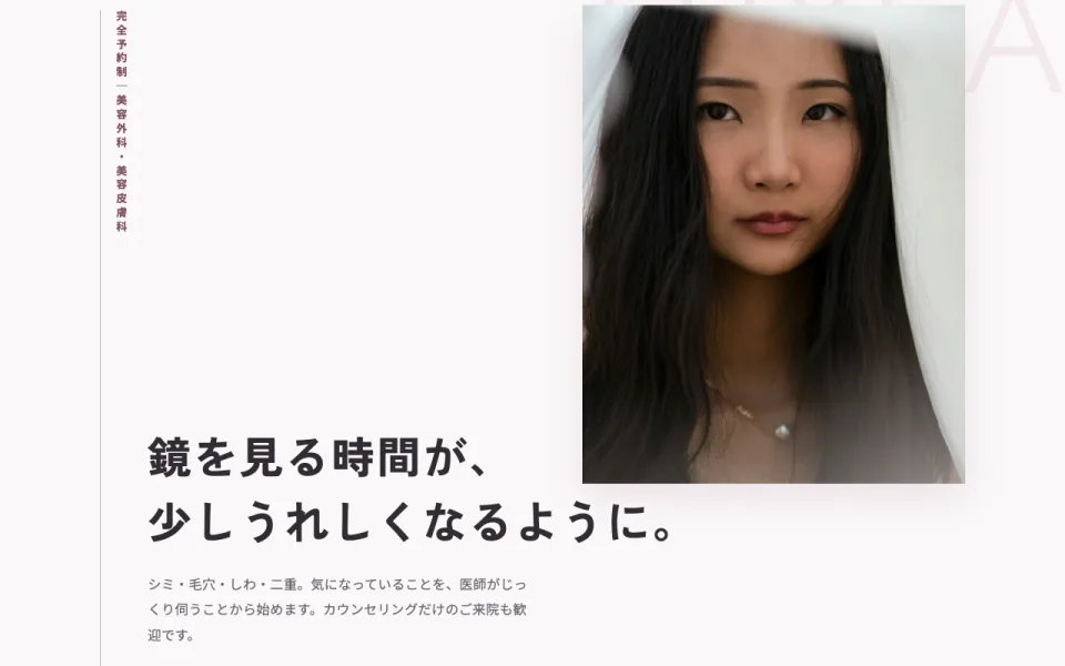 美容クリニックテンプレートのイメージ